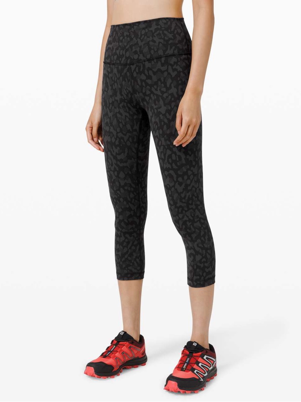 Lululemon Wunder Train High-Rise Crop Camo Activewear Running Workout Leggings